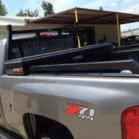 Headache rack installed on a truck bed